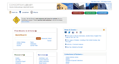 Desktop Screenshot of consortiumlibrary.org