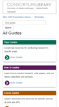 Mobile Screenshot of libguides.consortiumlibrary.org